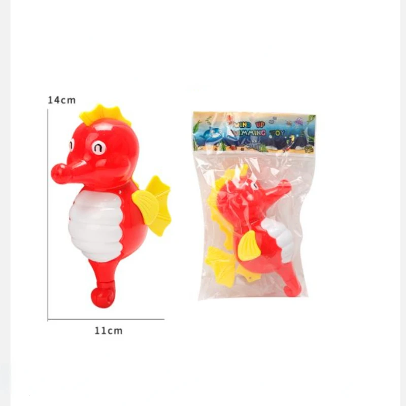 1 Pc New Baby Bath Toys Seahorse Swimming Bath Floating Water Around The Chain Baby Children Classic Toys Gift Random Colour