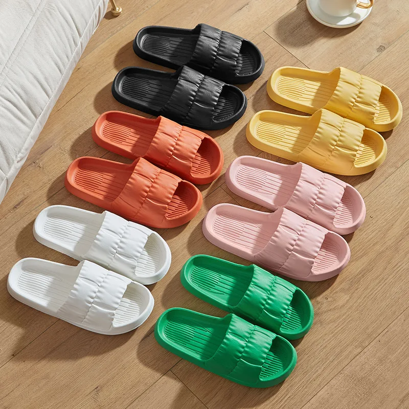 

Women Men Home Slippers Summer Cloud Slides Indoor Mute Non-slip Bathing Flip Flop Sandals Woman Summer Beach Sandal 2023 슬리퍼