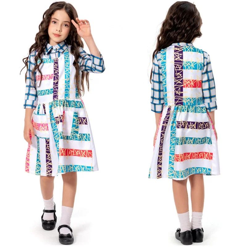 

Stranger cos Things Season 4 11 Eleven Cosplay Costume Kids Children Girls Dress Outfits Halloween Carnival Suit
