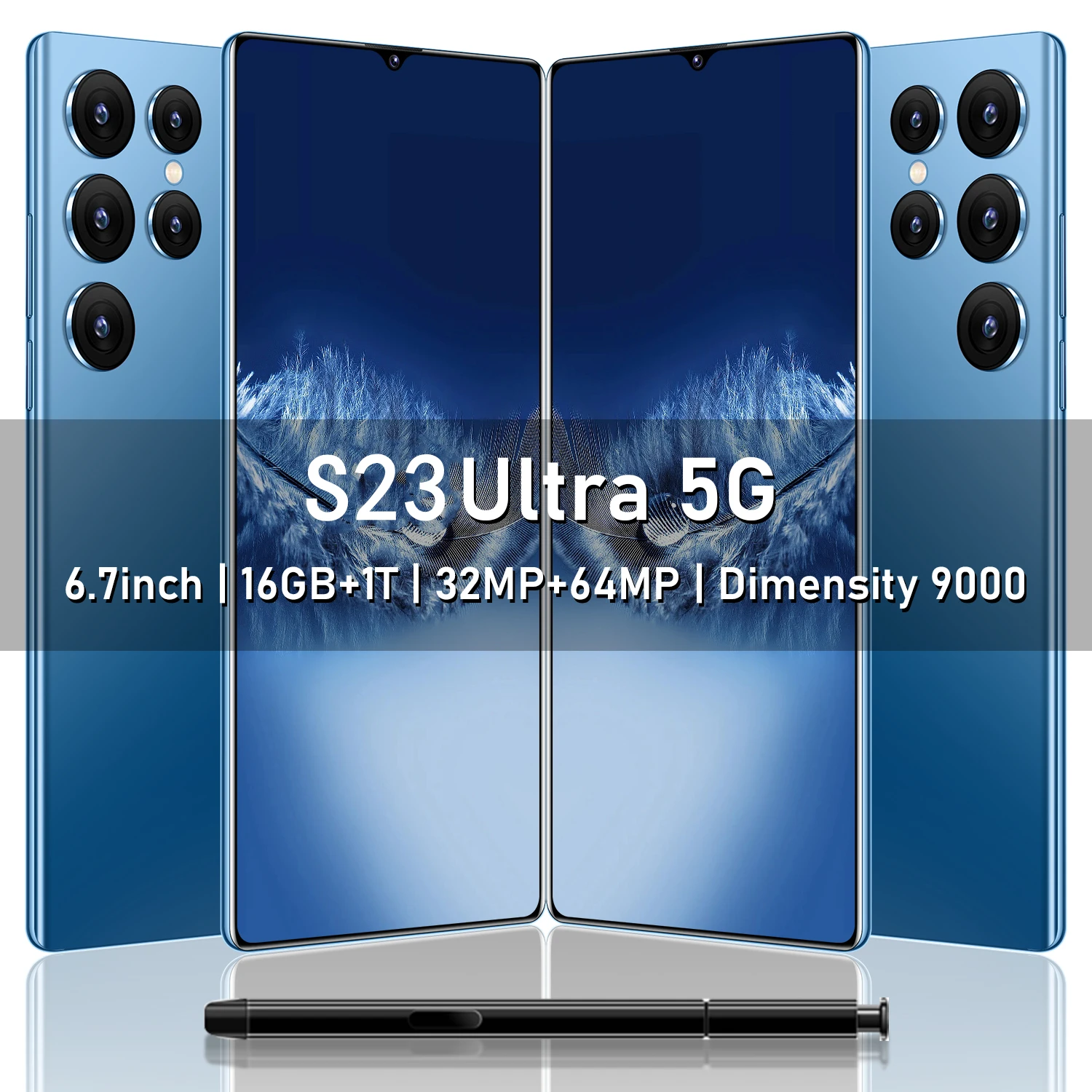 

SmartPhone S23 Ultra 6.7 HD Screen 32MP+64MP 5G Celulares Dual Sim 6800mAh Unlocked Mobile Phones Original Android 12 Cell Phone