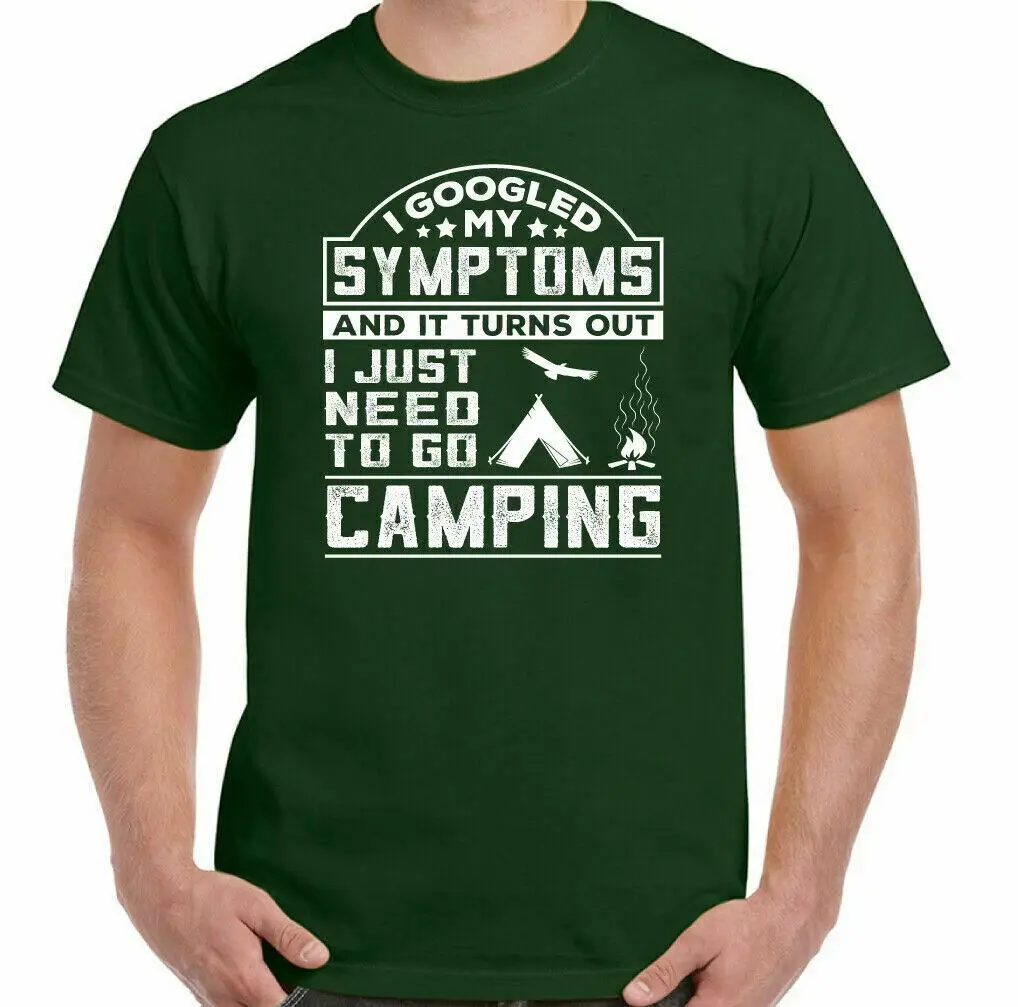 

Мужская футболка для кемпинга, забавная палатка для кемпинга, фургон, автофургон, топ-симптомы