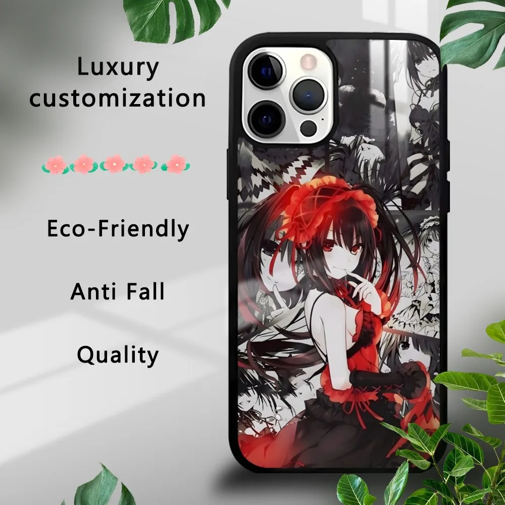 Чехол для телефона Tokisaki Kurumi Date A Live iPhone 16 15 14 13 12 11 Pro Xs Max Mini Plus Celulares Hard Funda