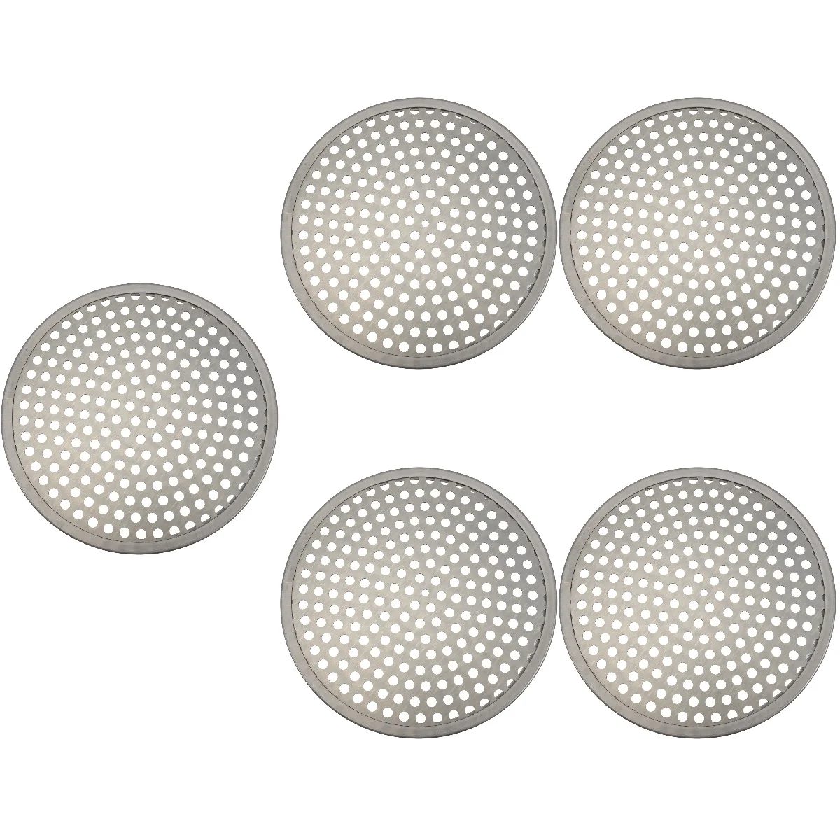 

5x Daily Use Kitchen Aluminum Pizza Pan Pizza Plate Baking Pan Wear-resistant Pizza Plate for Home Kitchen Baking Daily