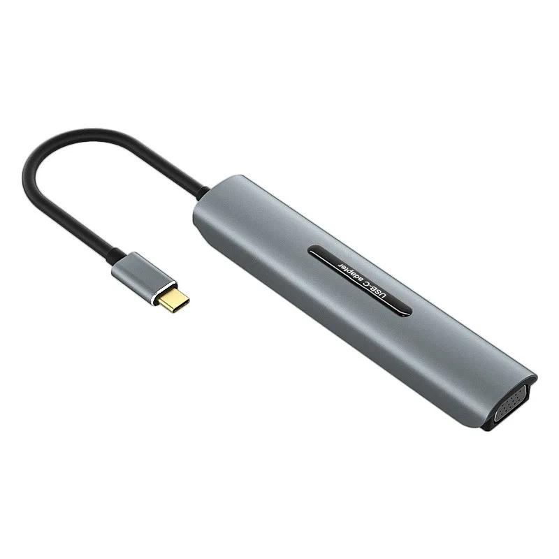 USB-концентратор USB C HUB к HDMI 4K Mutil USB3.0 Порт-сплиттер с зарядкой PD VGA RJ45 SD/TF Audio для
