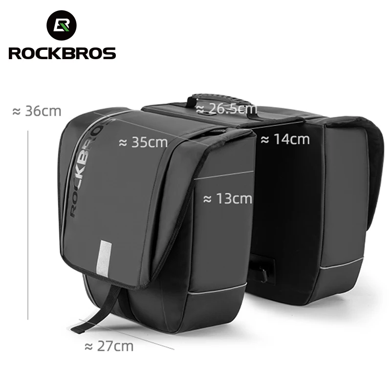 

ROCKBROS official MTB Carrier Bag Rear Rack Bike Trunk Luggage Pannier Back Seat Double Side Bycicle Bag Durable Travel