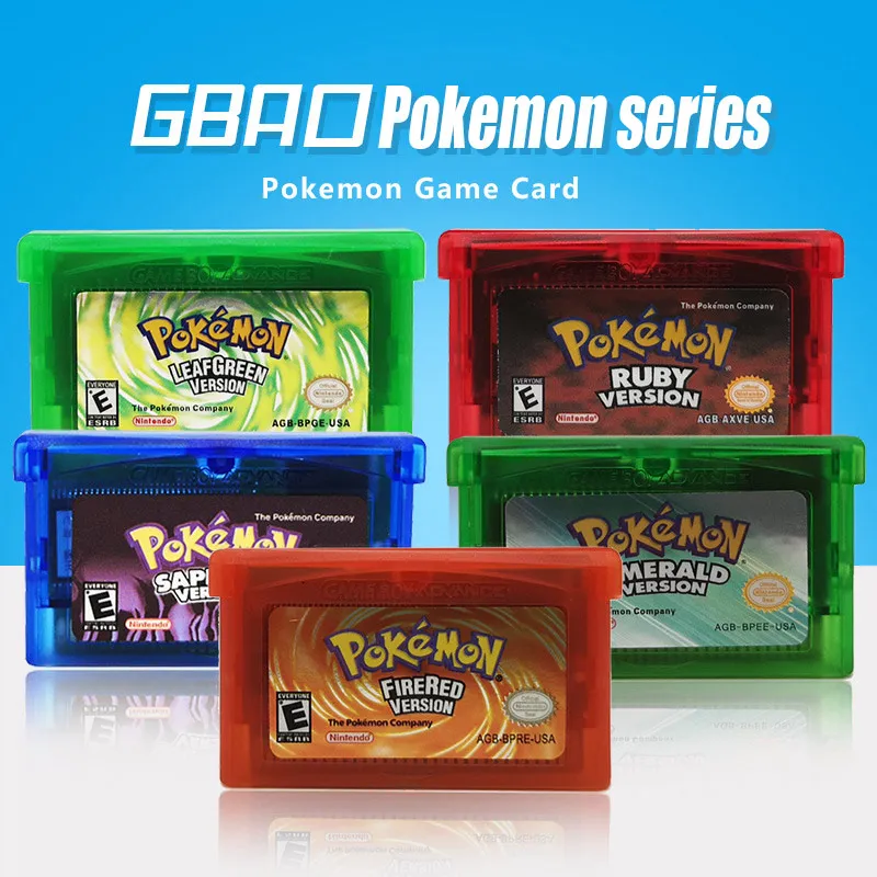 Игровая карта Pokemon NDSL GB GBC GBM GBA SP 5 Классическая Лидер продаж игровая с