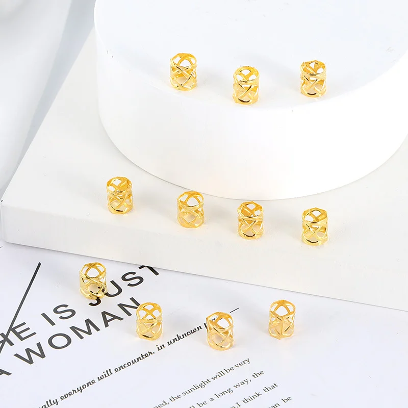 

100 шт. золотые и серебряные кольца для волос регулируемые зажимы для манжет заколки для волос косички для грязных косичек аксессуары для вол...