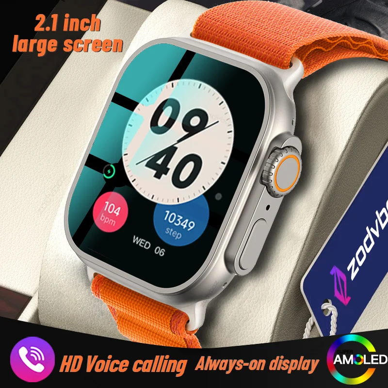 

Watch Ultra 8 Always-on Display 2.1 Inch Smart Watch Men Voice Calling Blood Suger Watches Women Waterproof Smartwatch 2023 New