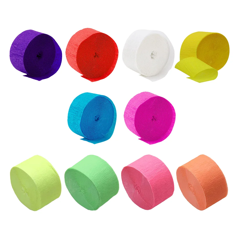 

Paper Crepe Streamer Streamers Tissue Decor Party Backdrop Decoration Diy Roll Pastel Tape Floral Decorations Ribbon Birthday