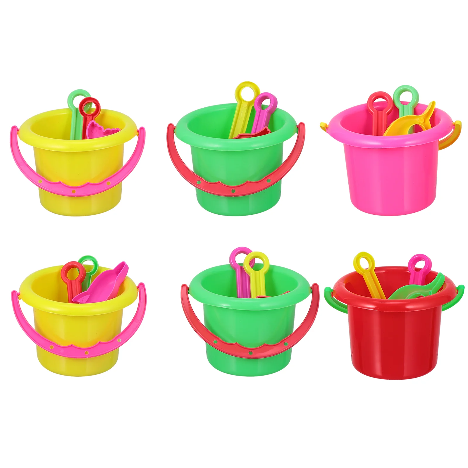 

24pcs Child Sand Bucket Set, Kids Beach Bucket, Including Beach Bucket,, Rake, Molds for Kids Toddlers Toys