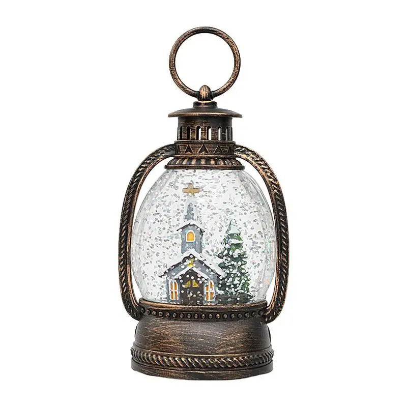 

Snow Scene Lamp Christmas Lanterns Snow Globes Durable Snowman Christmas Decorations Christmas Lanterns Lantern Snow Globes For