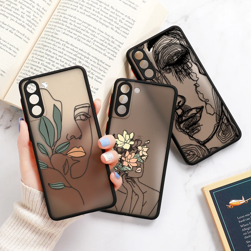 

S22 Case For Samsung A53 5G Case A52s 5G A33 A13 Note 10 Plus Note 20 Ultra S21 S20 FE A14 A52 S10 Plus S23 A04S A32 Back Cover