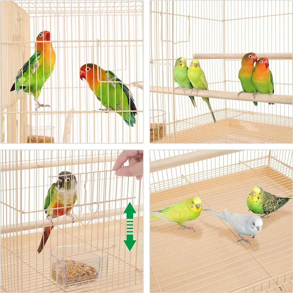 

Metal Flight Cage for Birds Parrot Supplies Birdhouses for Outside Humming Bird Toys Beds & Furniture Vintage Decorative Cages