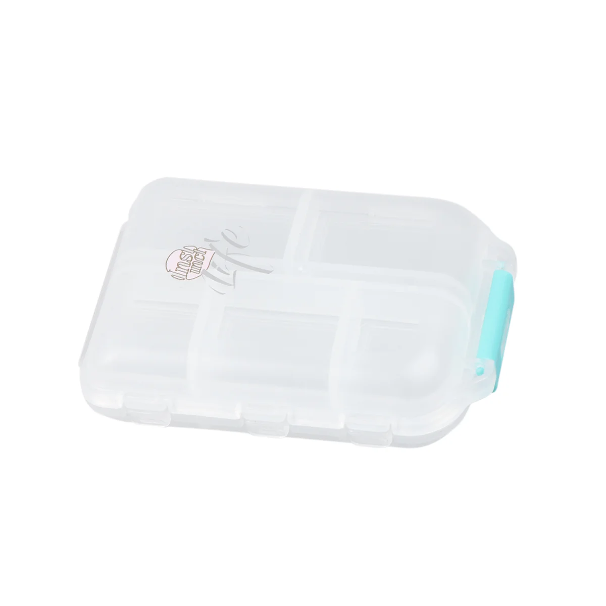 

Box Organizer Mini Case Dispenser Storage Travel Double Carry Medication Containers Layers Patient Outdoor Clock Alarm Daily