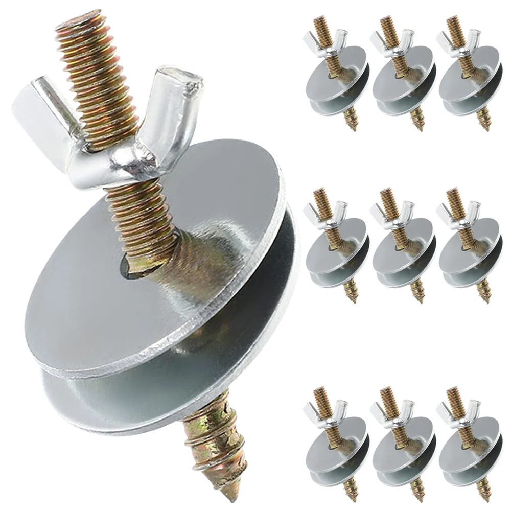 

10pcs Bird Stand Perch Screws Washers Cage Fitting Screws Washers Perch Fitting Screws