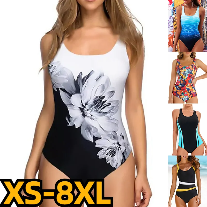 

2023 Women New One Piece Bikini Summer Vacation Swimsuit Female Large Size Swimwear Set Fashion Monokini Beachwear Bathsuit