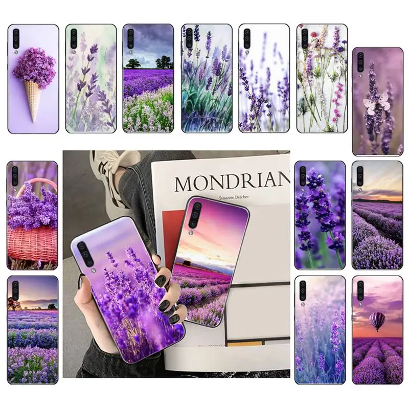 

Lavender Purple Flowers Phone Case For Samsung A41 A31 A50 A32 A11 A12 A02 A52 A21 M31 A72 A51 A70 A71 A21S
