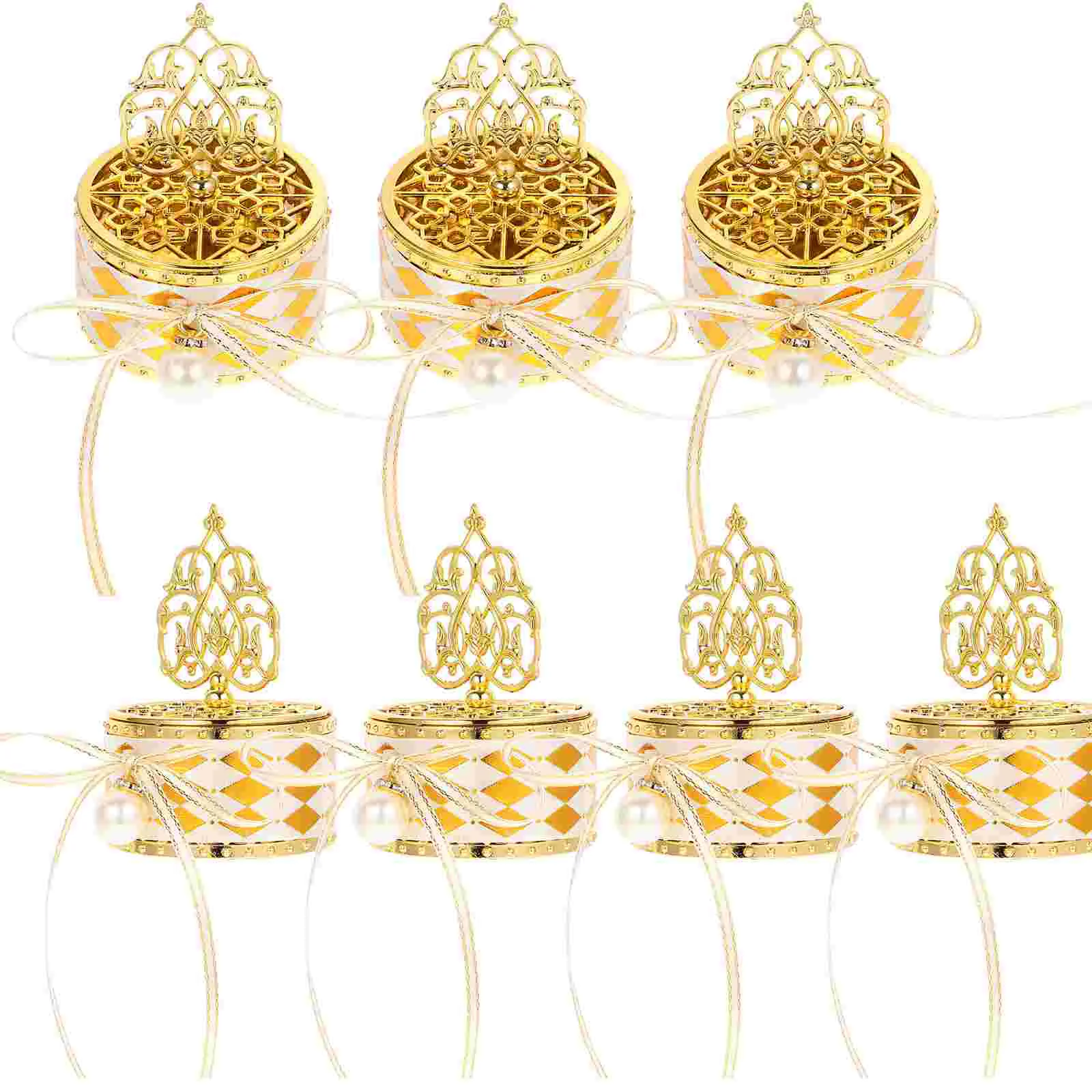 

Candy Storage Box Wedding Candy Wrapping Box European Style Candy Holder Hollow Bow Decorative Candy Box Jewelry Box