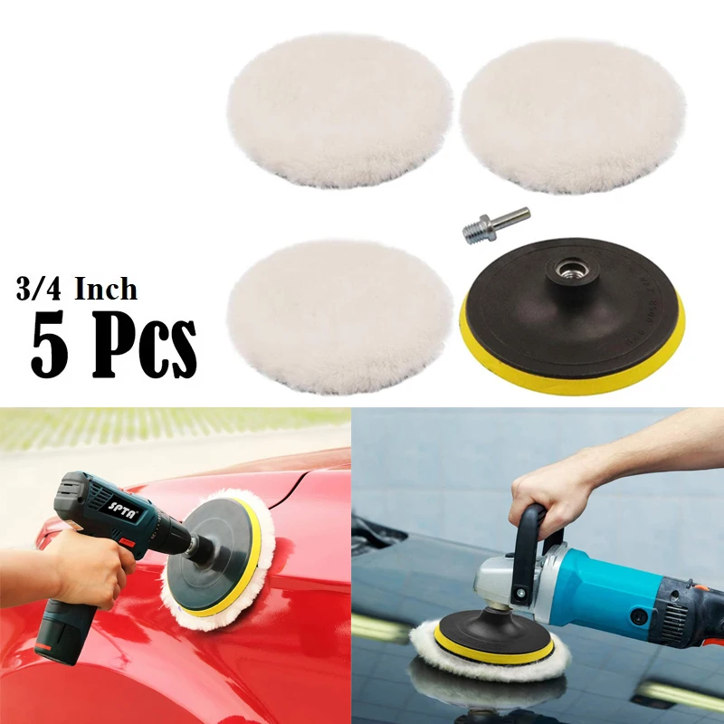 

5Pcs/Set Polishing Pad for Car Paintwork Polisher Polishing Circle Buffing Pad Tool Kit Car Polisher Discs Auto Cleaning Goods