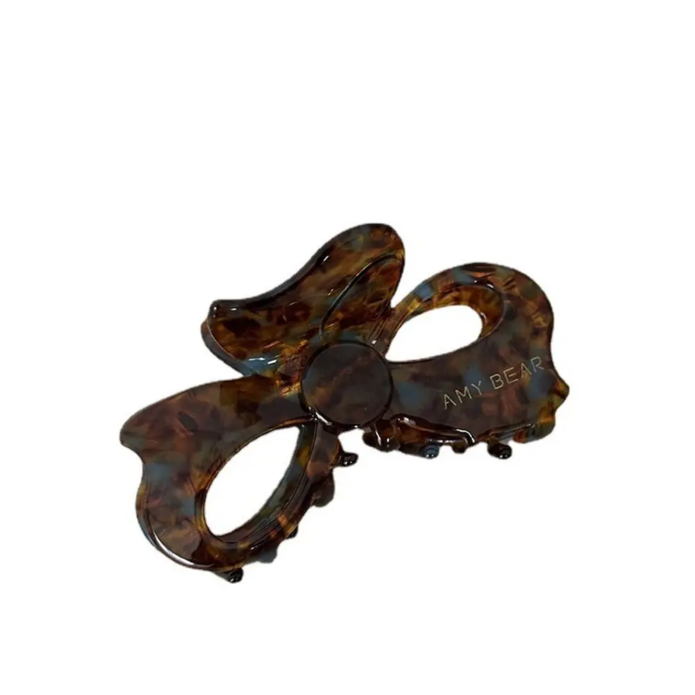 

Shark Clip Hollow Out Headwear Ins Ponytail Holder Floral Acetate Bow Hair Claw Bowknot Women Hairpin Flower Hair Clip
