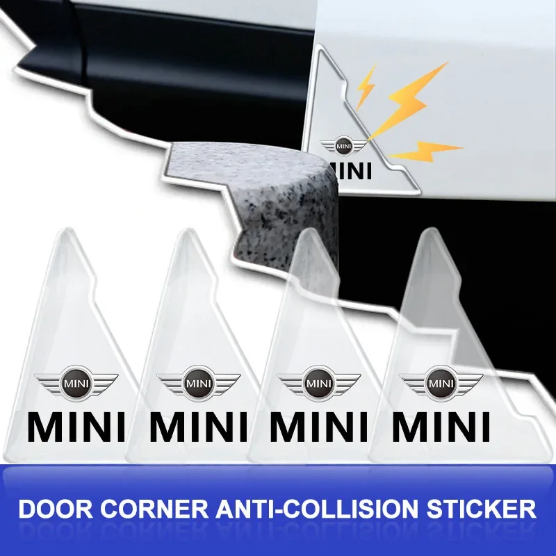 2 шт. прозрачная угловая крышка двери автомобиля защитная наклейка от царапин для