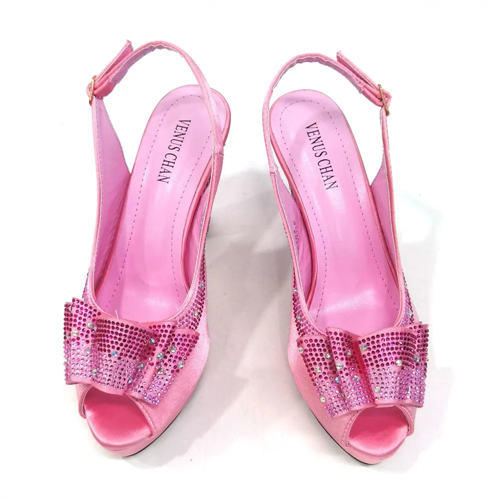 Высококачественные женские босоножки на тонком каблуке с открытым носком и