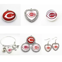 us baseball team cincinnati dangle charms diy necklace earrings bracelet bangles buttons sports jewelry accessories