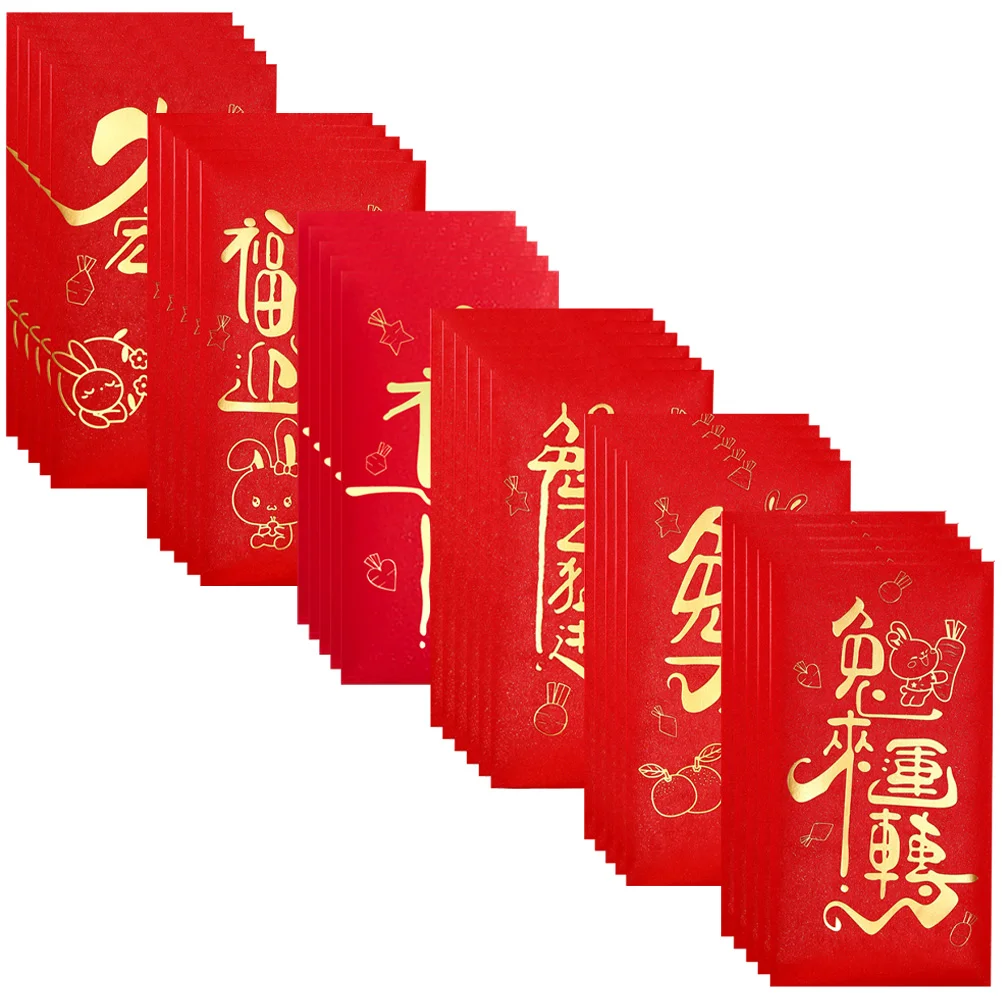 

Red Year Money Envelopes Envelope New Packet Rabbit Chinese Packets Bunny Pocket Zodiac Festival Lucky Wedding Paper The Spring