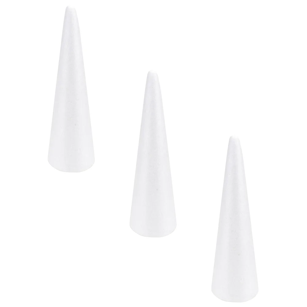 

Cones Cone Tree Styrofoam Christmas Crafts White Diy Craft Polystyrenesupplies Floral Partyxmas Material Shape Gnome