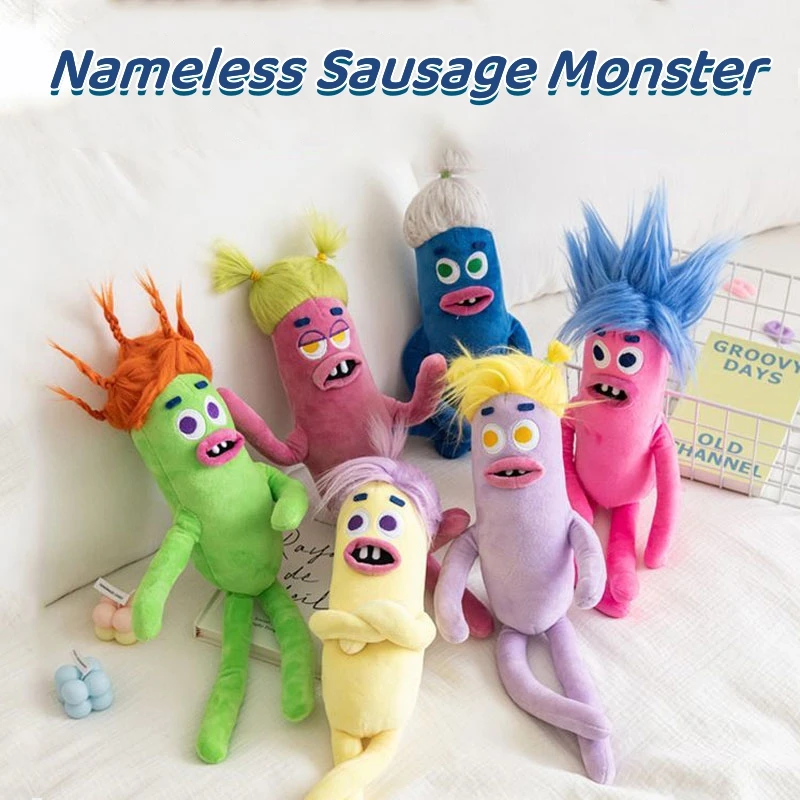 

Nameless funny sausage monster doll ins ugly cute hair doll plush toy gift ugly thing