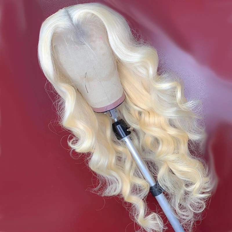 Free Part 613 Blonde Glueless Body Wave HD 13x4Lace Front Mixed Human Hair Wig For Black Women Babyhair Preplucked Daily Cosplay