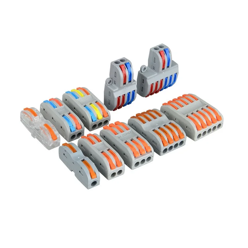 

1 in multiple out Quick Wiring Connector Universal Splitter wiring cable Push-in Can Combined Butt Home Terminal Block SPL 222