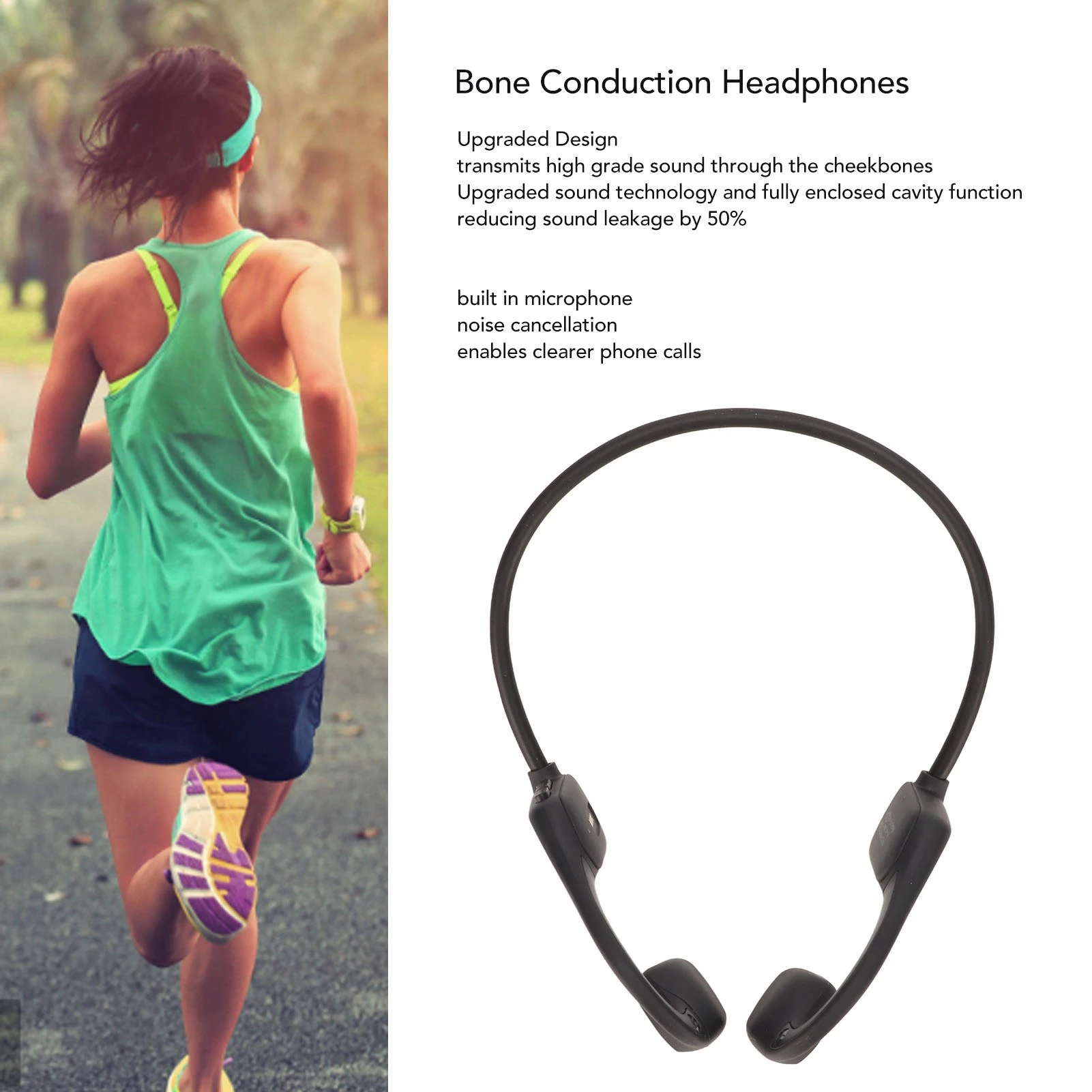 Гарнитура Bluetooth 5.3 с костной проводимостью