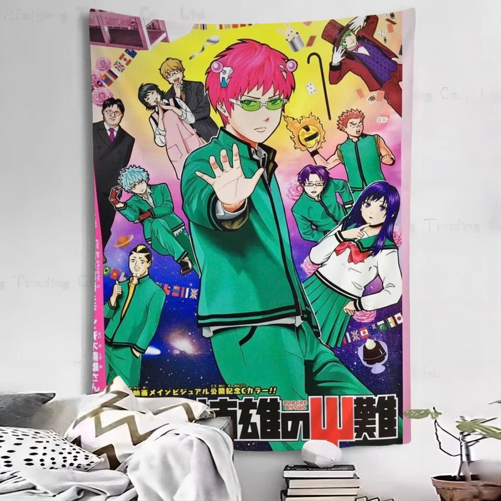 Япония мультфильм аниме Сайки К диаграмма гобелен богемные настенные гобелены