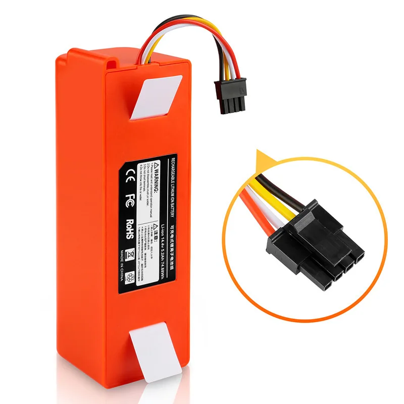 

14.4V 6500mAh 18650 Li-ion Battery Vacuum Cleaner Accessories for Xiaomi Mi Robot Robotics Cleaner Roborock S50 S51 T4 T6