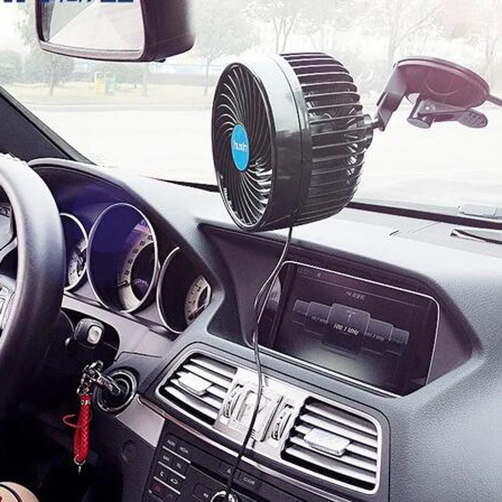 

6'' 24V Car Windshield Fan Cooling System Cooler Strong Wind