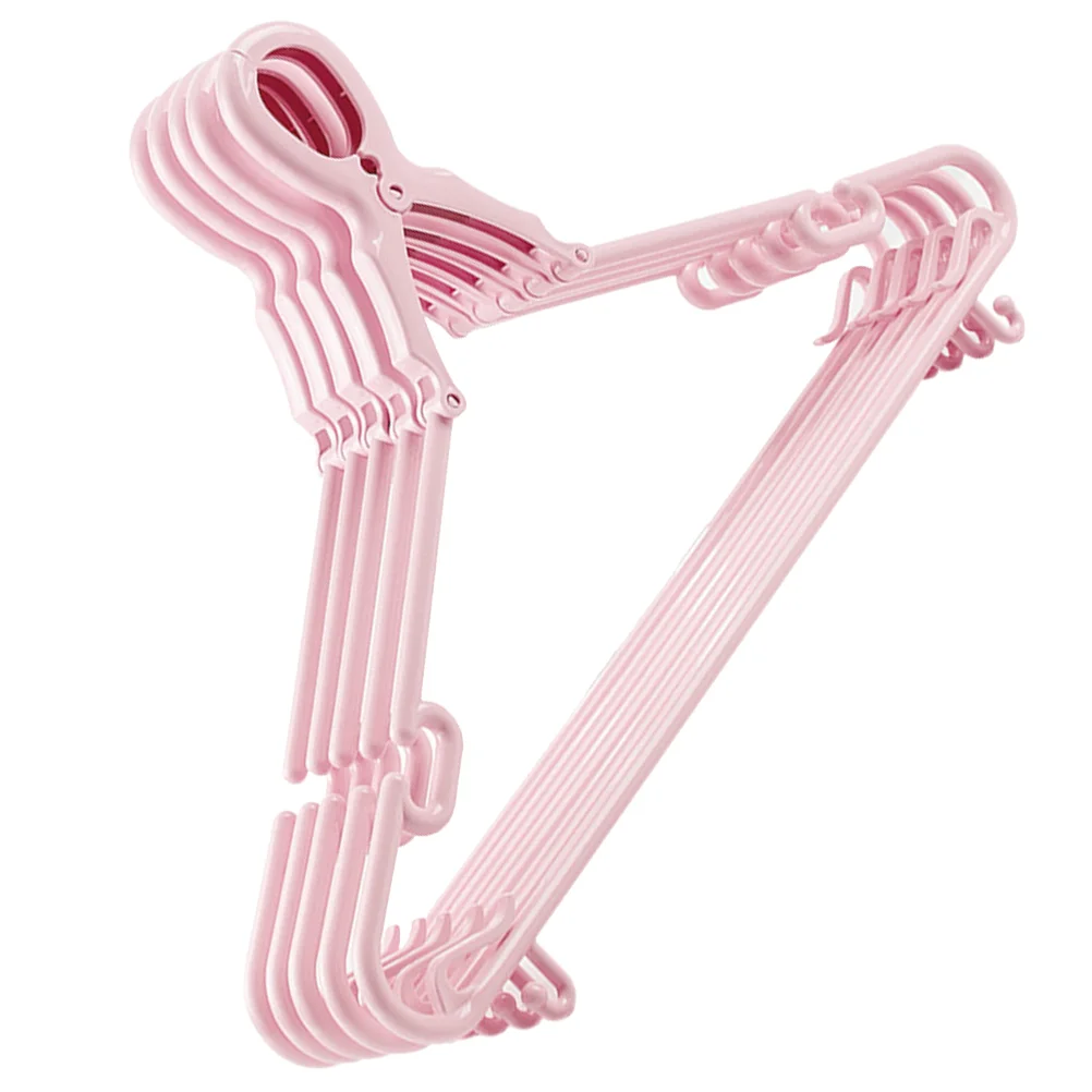 

5 Pcs Windproof Clothes Hanger Multi Functional Pants Rack Hangers Vest Nonslip Household Organizer Towels Home Plastic Socks