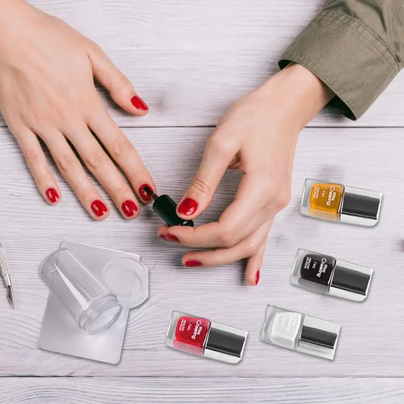 

14pcs Nail Kit Seal Printing Steel Plate Nail Polish DIY Paint-free Nail Tools Suitable For Salon Home Use