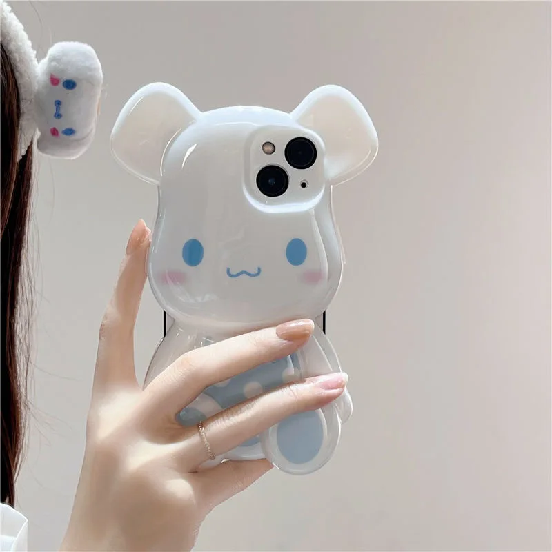 Sanrio Cinnamonroll Melody 3D Милые Мультяшные телефонные чехлы для iPhone 13 12 11 Pro Max XR XS MAX X Lady Girl