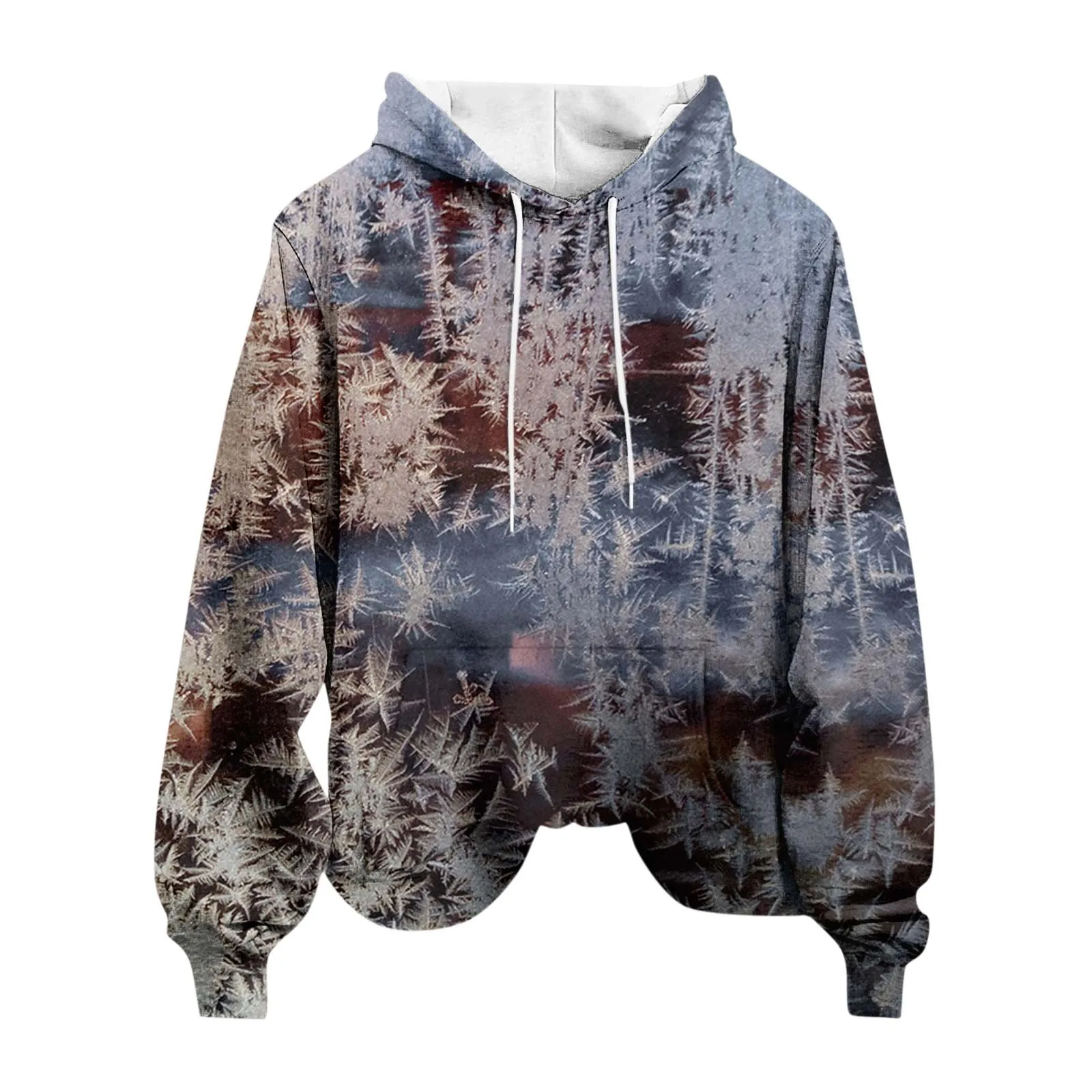 

Женский пуловер с длинным рукавом и капюшоном, повседневный свитшот с длинным рукавом и принтом, зимняя одежда для женщин