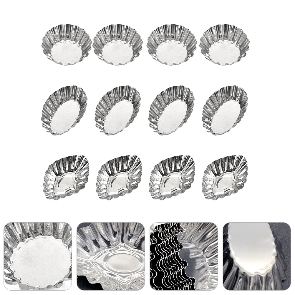 

Tart Egg Mini Mold Molds Tins Baking Pie Pan Muffin Cupcake Reusable Cake Pudding Aluminium Aluminum Mould Steel Pastry Cup