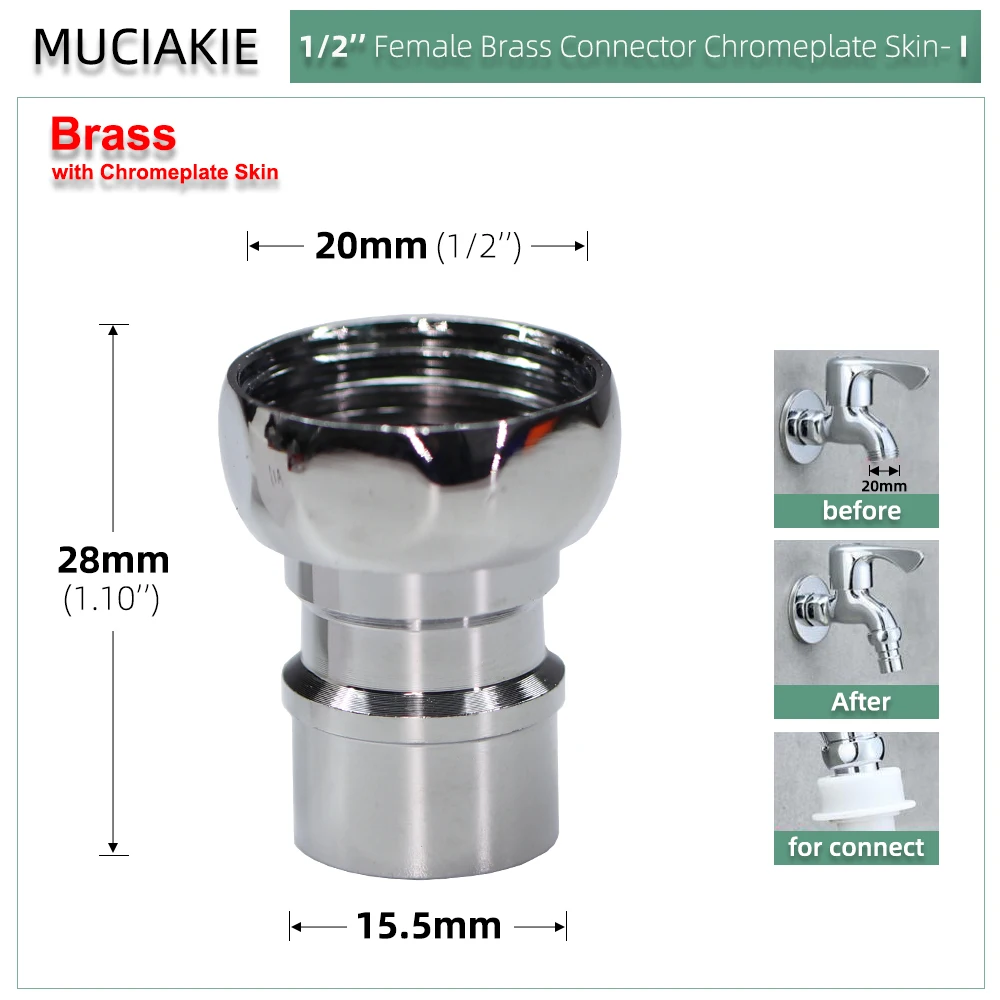 

Быстрые соединители для шланга MUCIAKIE латунные 1/2'' 3/4''