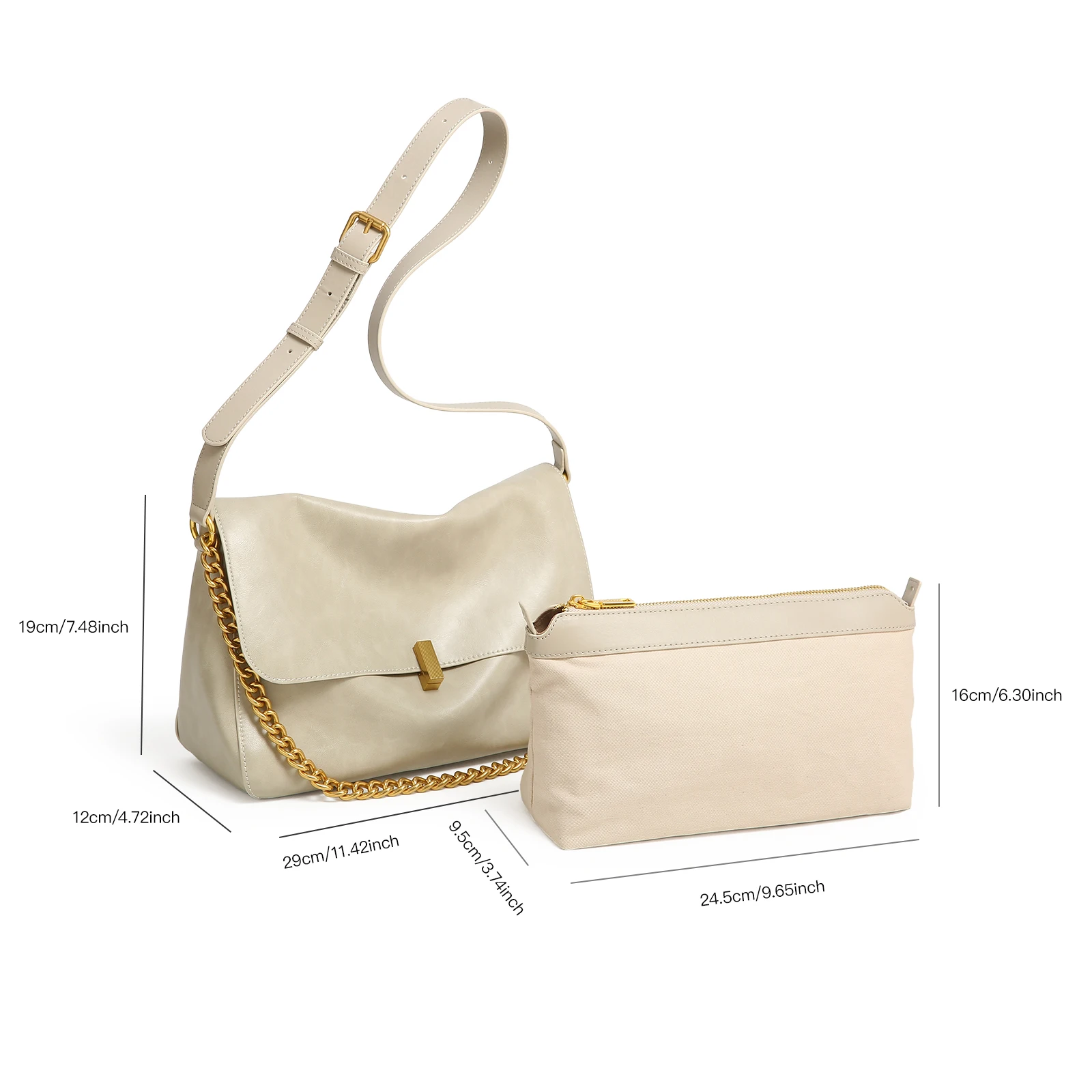 Женская сумка через плечо ITAMOOD из искусственной кожи вместительная сумка-тоут на