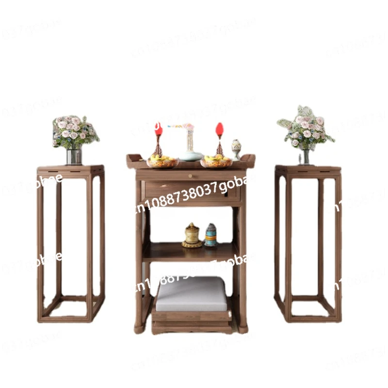 CX бытовой маленький молитвенный алтарь из цельного дерева настольный светильник