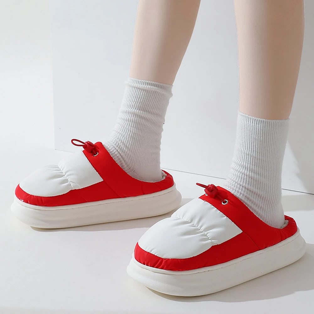 

Down Slippers For Men Winter Slippers Plush Slipper Waterproof Funny Slide Women Men Home Shoes Thick Warm Household Shoes qt785