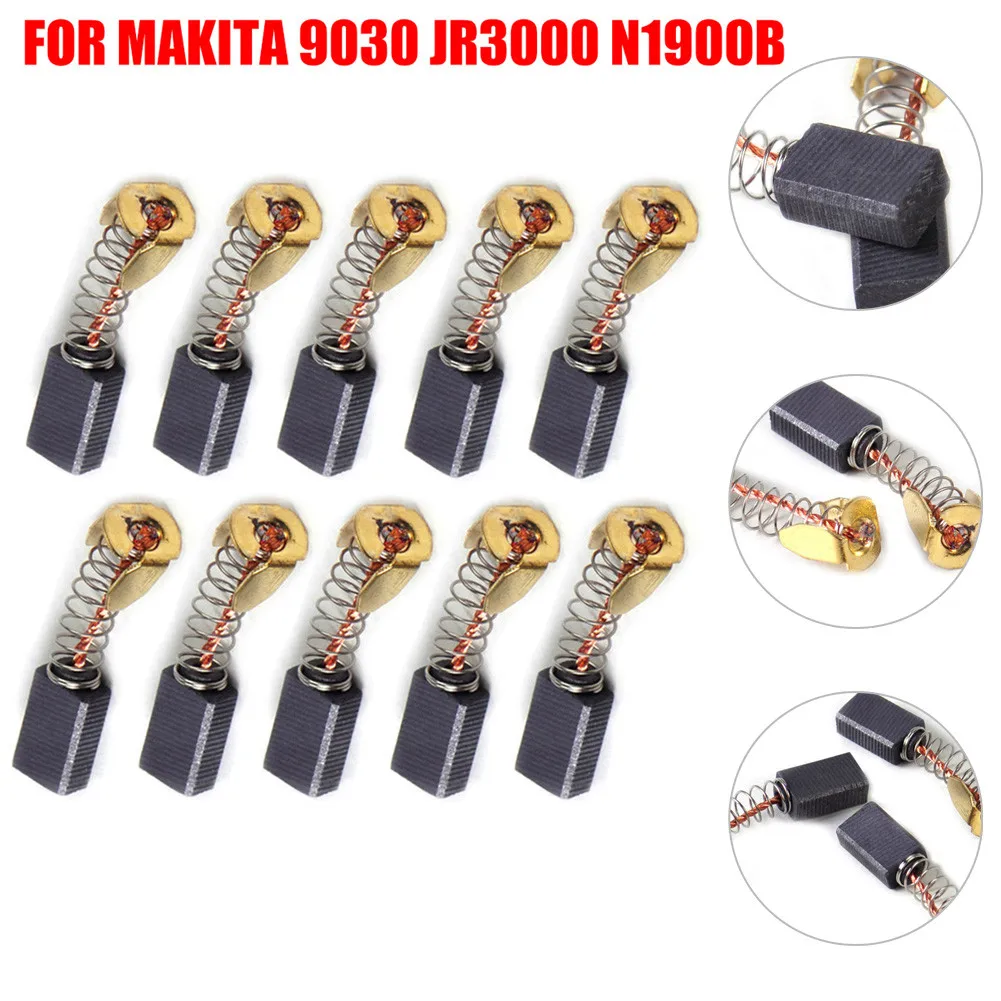 10pcs Power Tool CB50 Carbon Motor Brush Electric Hammer Angle Grinder Brush Replacement Parts For Mkit 9030 JR3000 N1900B