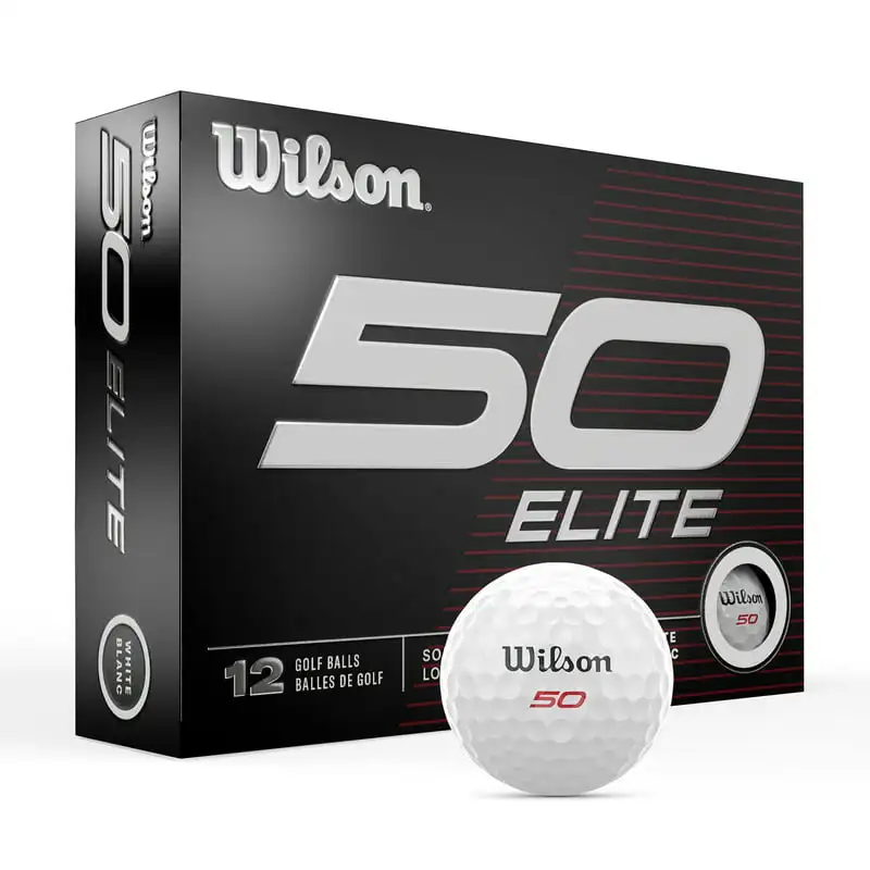 

2023 Fifty Elite Golf Ball, White, 12-Pack