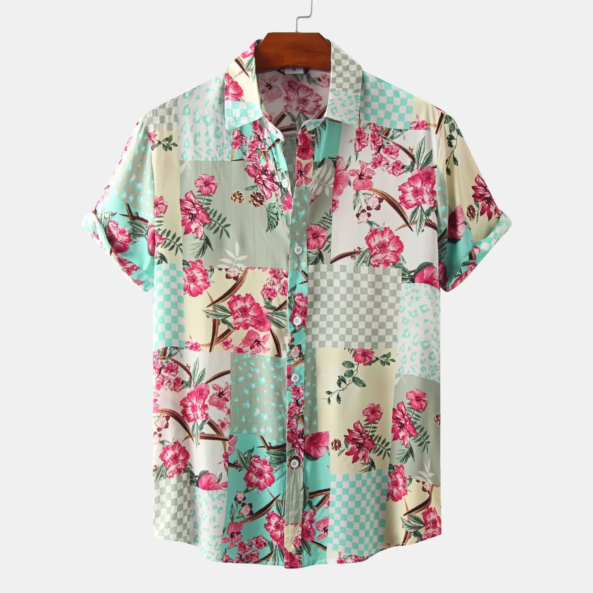 

Summer Hawaiian Floral Shirt Men Camisa Masculina 2022 Brand Casual Short Sleeve Beach Shirts Men Party Holiday Vacation Clothes