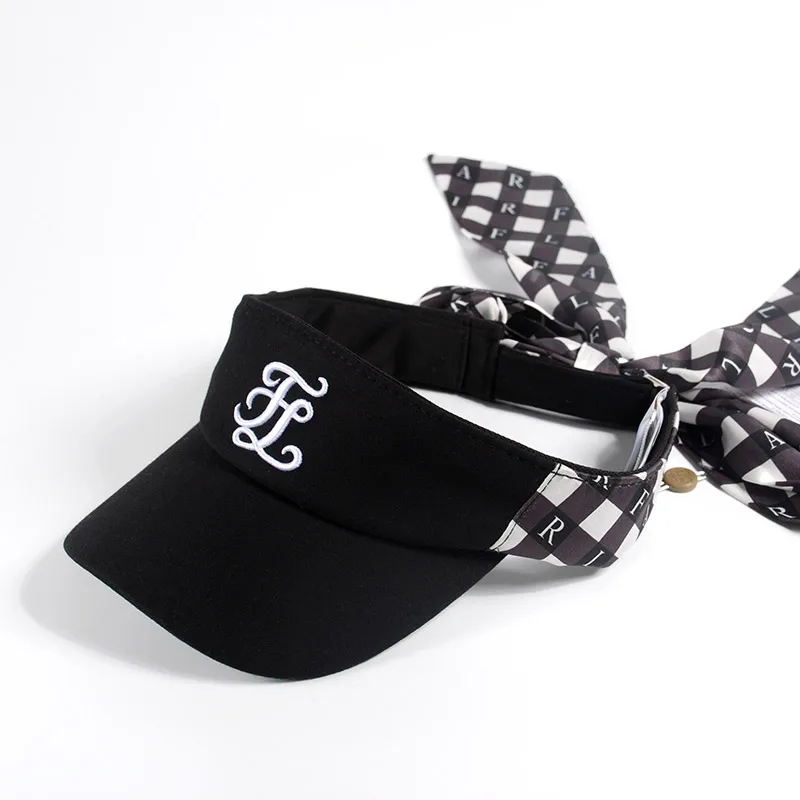 

Autumn and winter bow tie sun hat golf hat female sports cap empty top hat