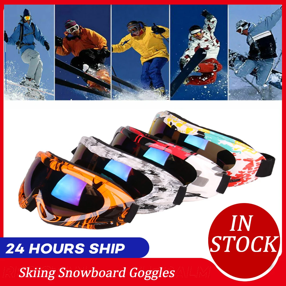 

Outdoor Ski Goggles Snowboard Masks Winter Snowmobile Motocross Sunglasses Skating Sports Windproof Dustproof Riding Glasses